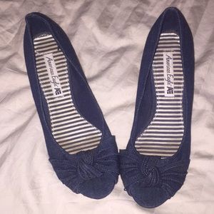 American eagle denim wedges